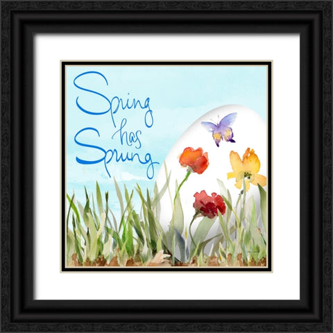 Spring Has Sprung Black Ornate Wood Framed Art Print with Double Matting by Loreth, Lanie
