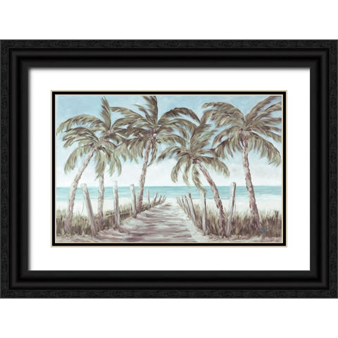 The Path To Paradise Black Ornate Wood Framed Art Print with Double Matting by DeRice, Julie