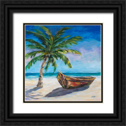 Lost Island Black Ornate Wood Framed Art Print with Double Matting by DeRice, Julie