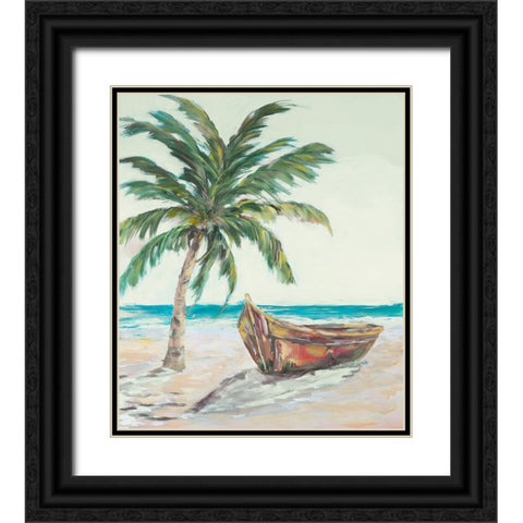 Lost Island At Sunrise Black Ornate Wood Framed Art Print with Double Matting by DeRice, Julie