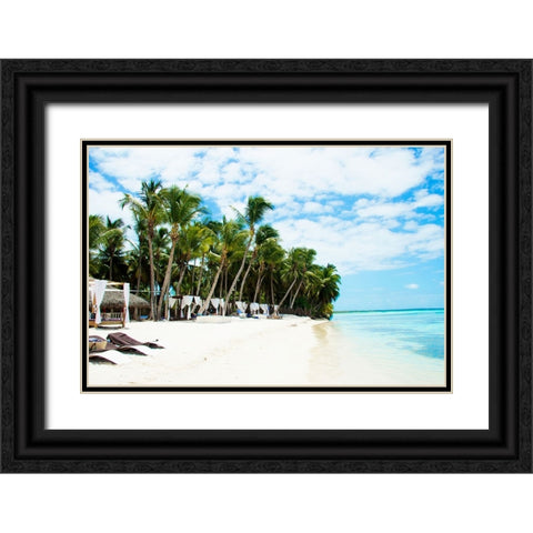 Baja Breezes Black Ornate Wood Framed Art Print with Double Matting by Navas, Emily