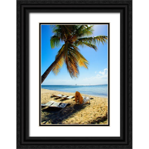 Sunset Views Black Ornate Wood Framed Art Print with Double Matting by Navas, Emily