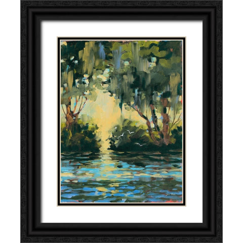 Deep in the Forest Black Ornate Wood Framed Art Print with Double Matting by Slivka, Jane