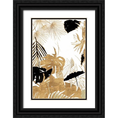 Gold Selva II Black Ornate Wood Framed Art Print with Double Matting by Pinto, Patricia