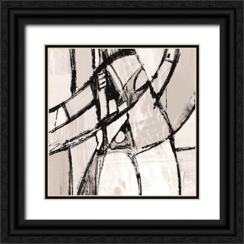 Mauve Rare Charm I Black Ornate Wood Framed Art Print with Double Matting by Maria, Robin