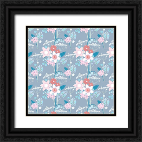 Hedgrow Lane Pattern Black Ornate Wood Framed Art Print with Double Matting by Gardner, Sarah