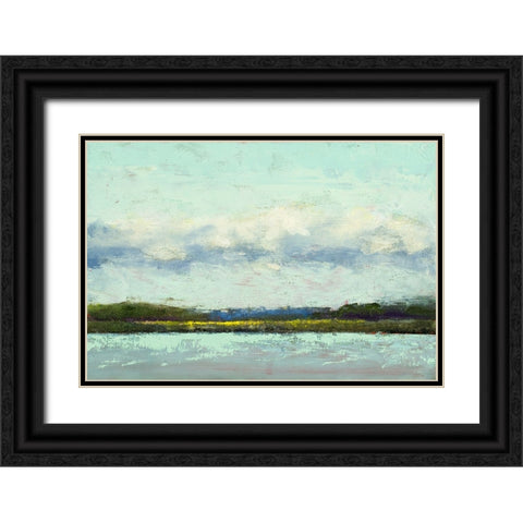 Distance Of The Ocean Black Ornate Wood Framed Art Print with Double Matting by Green, Jenny