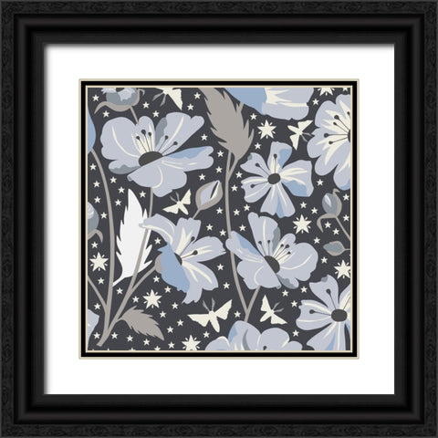 Blue Spellflowers II Black Ornate Wood Framed Art Print with Double Matting by Gardner, Sarah