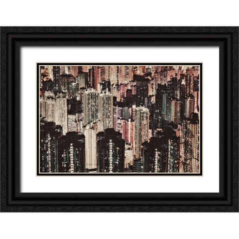 Late Night Life Black Ornate Wood Framed Art Print with Double Matting by Meneely, Dan