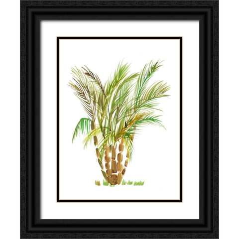 The Palm IV Black Ornate Wood Framed Art Print with Double Matting by DeRice, Julie