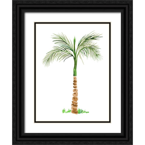 The Palm II Black Ornate Wood Framed Art Print with Double Matting by DeRice, Julie
