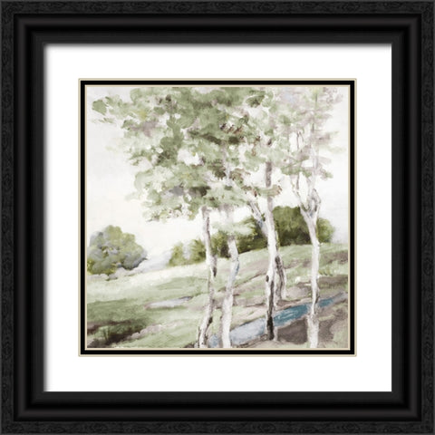 Easy Summer Black Ornate Wood Framed Art Print with Double Matting by Loreth, Lanie