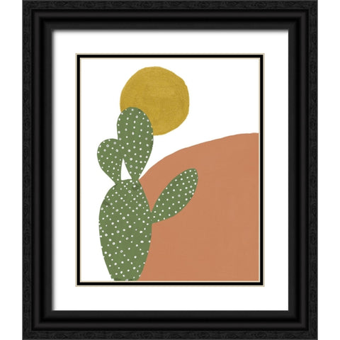Terracotta Desert I Black Ornate Wood Framed Art Print with Double Matting by Pinto, Patricia