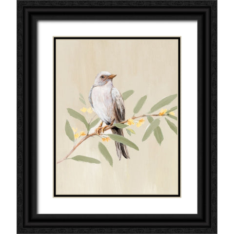 Bird II Black Ornate Wood Framed Art Print with Double Matting by Loreth, Lanie
