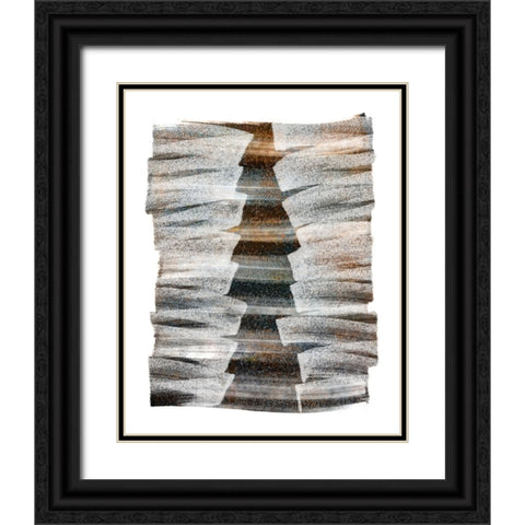 Narrow Stairs Black Ornate Wood Framed Art Print with Double Matting by Meneely, Dan