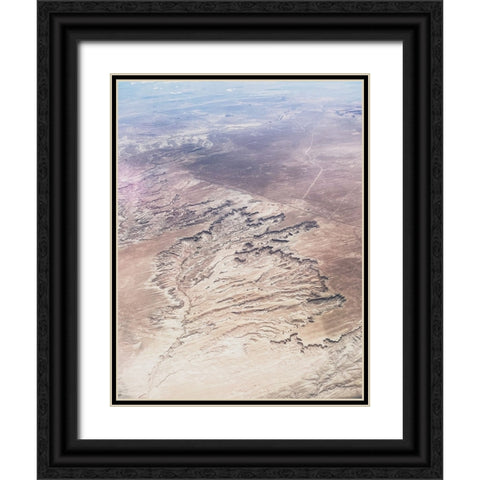 Birds View I Black Ornate Wood Framed Art Print with Double Matting by Myers, Amelia