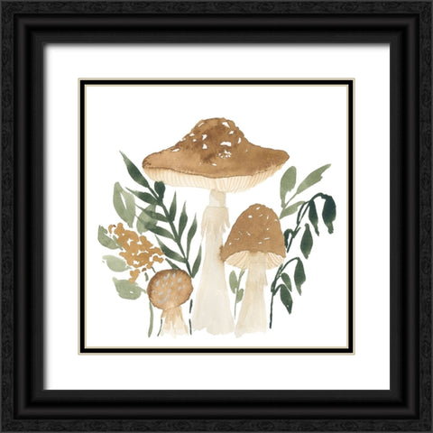 Mushroom Garden I Black Ornate Wood Framed Art Print with Double Matting by Price, Lucille