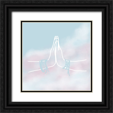 Namaste Black Ornate Wood Framed Art Print with Double Matting by Wilson, Kali