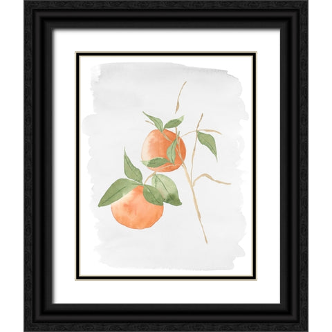 Fresh Oranges Black Ornate Wood Framed Art Print with Double Matting by Price, Lucille