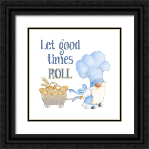 Gnome Bakery I Black Ornate Wood Framed Art Print with Double Matting by Metz, Andi