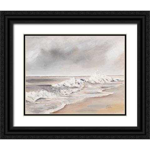 La Playa al Atardecer Black Ornate Wood Framed Art Print with Double Matting by Pinto, Patricia