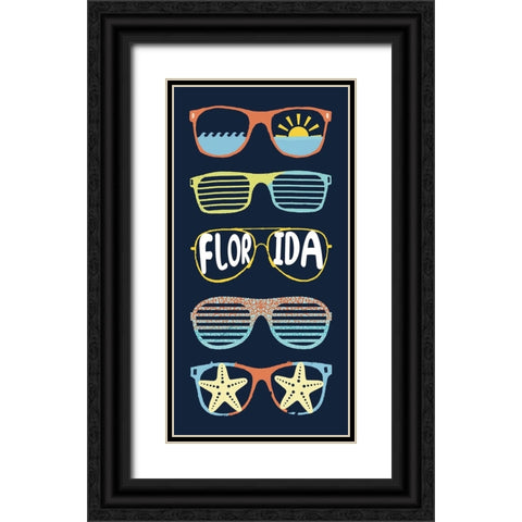 Florida Sun Black Ornate Wood Framed Art Print with Double Matting by Sheppard, Lucca