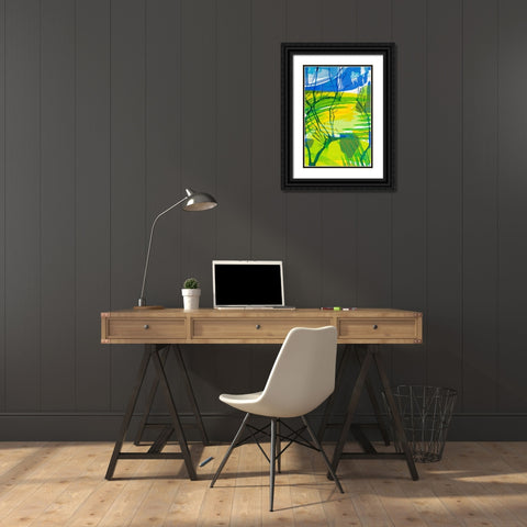 Just Chill I Black Ornate Wood Framed Art Print with Double Matting by Mosher, Deidre