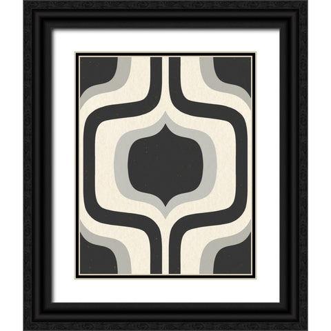 Interior Black Ornate Wood Framed Art Print with Double Matting by Piddix