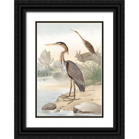Along the Shores II Black Ornate Wood Framed Art Print with Double Matting by Piddix