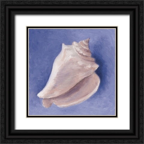 Very Peri Shell I Black Ornate Wood Framed Art Print with Double Matting by Loreth, Lanie