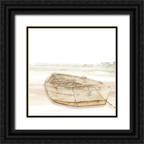 Sand Dollar Black Ornate Wood Framed Art Print with Double Matting by Pinto, Patricia