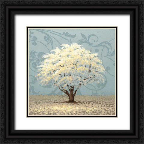 Blue Radiance I Black Ornate Wood Framed Art Print with Double Matting by Marcon, Michael