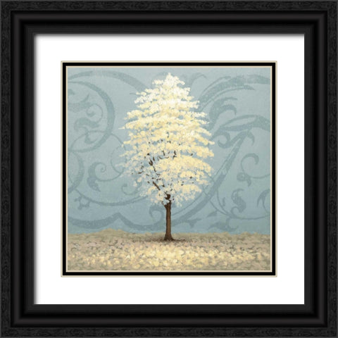Blue Radiance II Black Ornate Wood Framed Art Print with Double Matting by Marcon, Michael