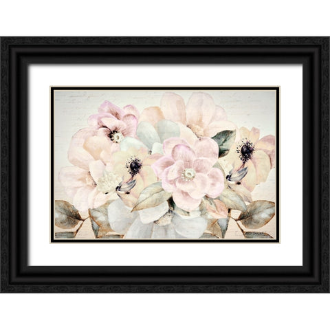 Spring Floral Black Ornate Wood Framed Art Print with Double Matting by Loreth, Lanie