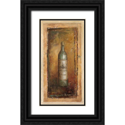 Serie Vino II Black Ornate Wood Framed Art Print with Double Matting by Pinto, Patricia