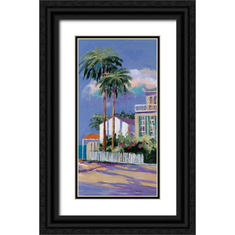 Key West II Black Ornate Wood Framed Art Print with Double Matting by Slivka, Jane