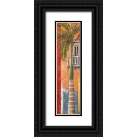 Balcones De Cartagena II Black Ornate Wood Framed Art Print with Double Matting by Pinto, Patricia