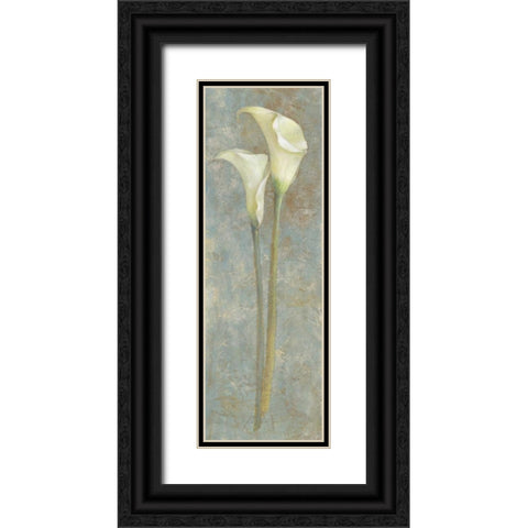 Calla Lily II Black Ornate Wood Framed Art Print with Double Matting by Loreth, Lanie