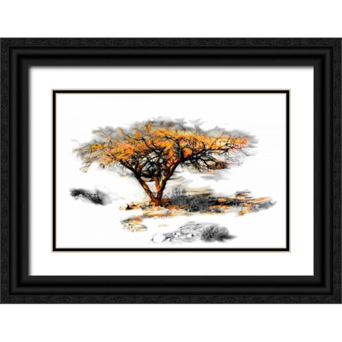 Trees Alive II Black Ornate Wood Framed Art Print with Double Matting by Mabat, Ynon