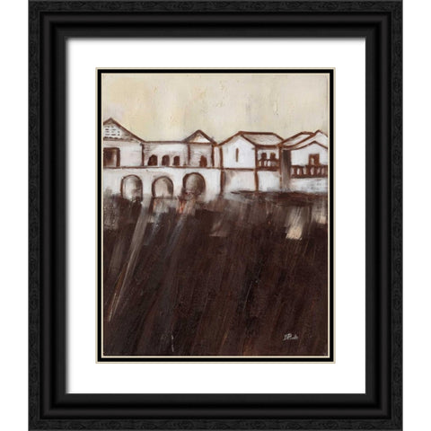 Old Cartagena III Black Ornate Wood Framed Art Print with Double Matting by Pinto, Patricia
