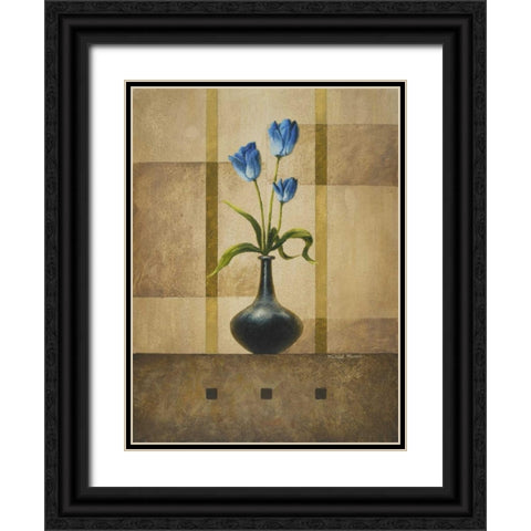 Stillness I Black Ornate Wood Framed Art Print with Double Matting by Marcon, Michael