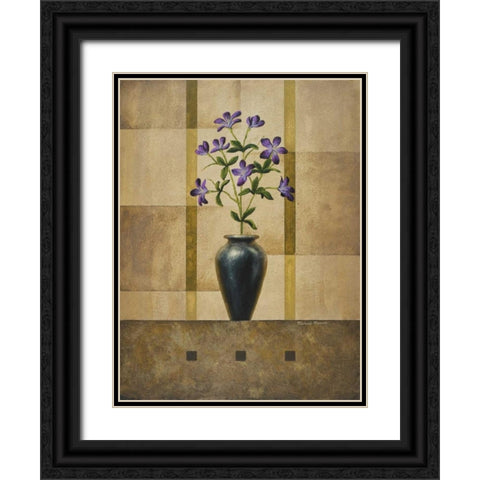 Stillness II Black Ornate Wood Framed Art Print with Double Matting by Marcon, Michael