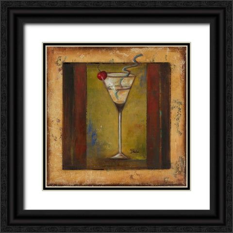 Coctelito III Black Ornate Wood Framed Art Print with Double Matting by Pinto, Patricia