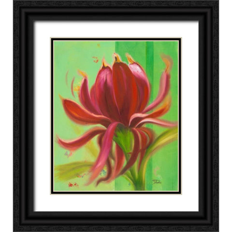 Exotica I Black Ornate Wood Framed Art Print with Double Matting by Pinto, Patricia