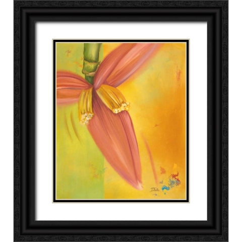 Exotica II Black Ornate Wood Framed Art Print with Double Matting by Pinto, Patricia