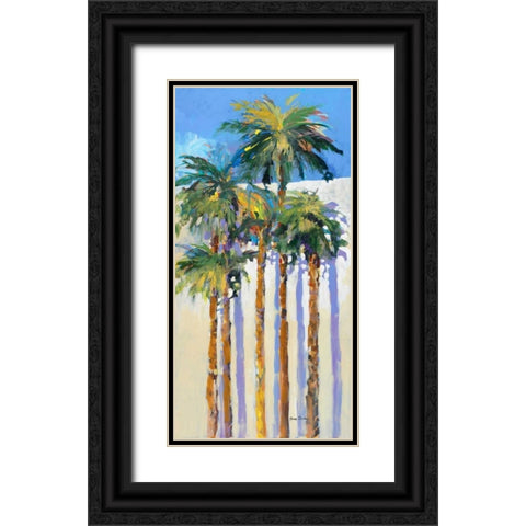 Shadow Palms I Black Ornate Wood Framed Art Print with Double Matting by Slivka, Jane