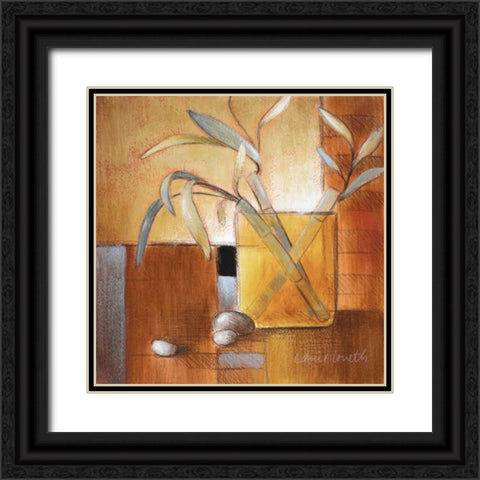 Afternoon Bamboo Leaves III Black Ornate Wood Framed Art Print with Double Matting by Loreth, Lanie