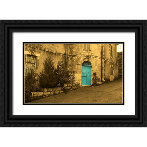 Jerusalem II Black Ornate Wood Framed Art Print with Double Matting by Mabat, Ynon