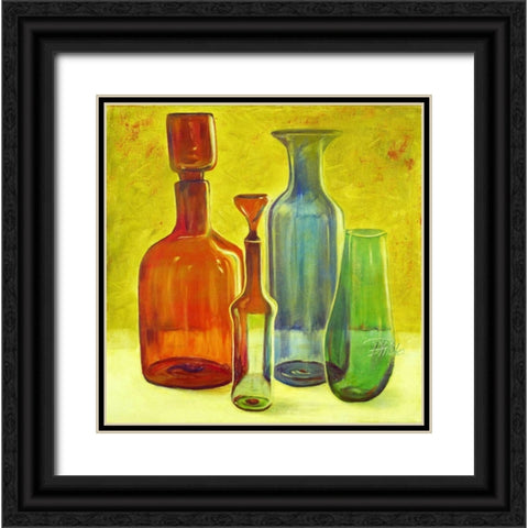 Murano Glass II Black Ornate Wood Framed Art Print with Double Matting by Pinto, Patricia