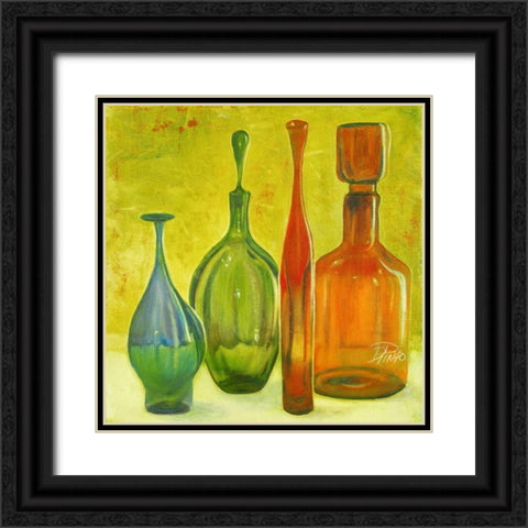 Murano Glass III Black Ornate Wood Framed Art Print with Double Matting by Pinto, Patricia